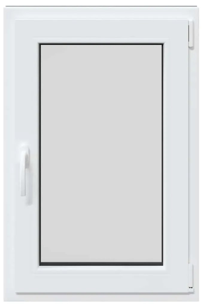 vidaXL Παράθυρο Υπογείου "RISOR" 60x80 εκ. Ανακλινόμενο & Περιστρεφόμενο DIN Αριστερό Ανθρακί