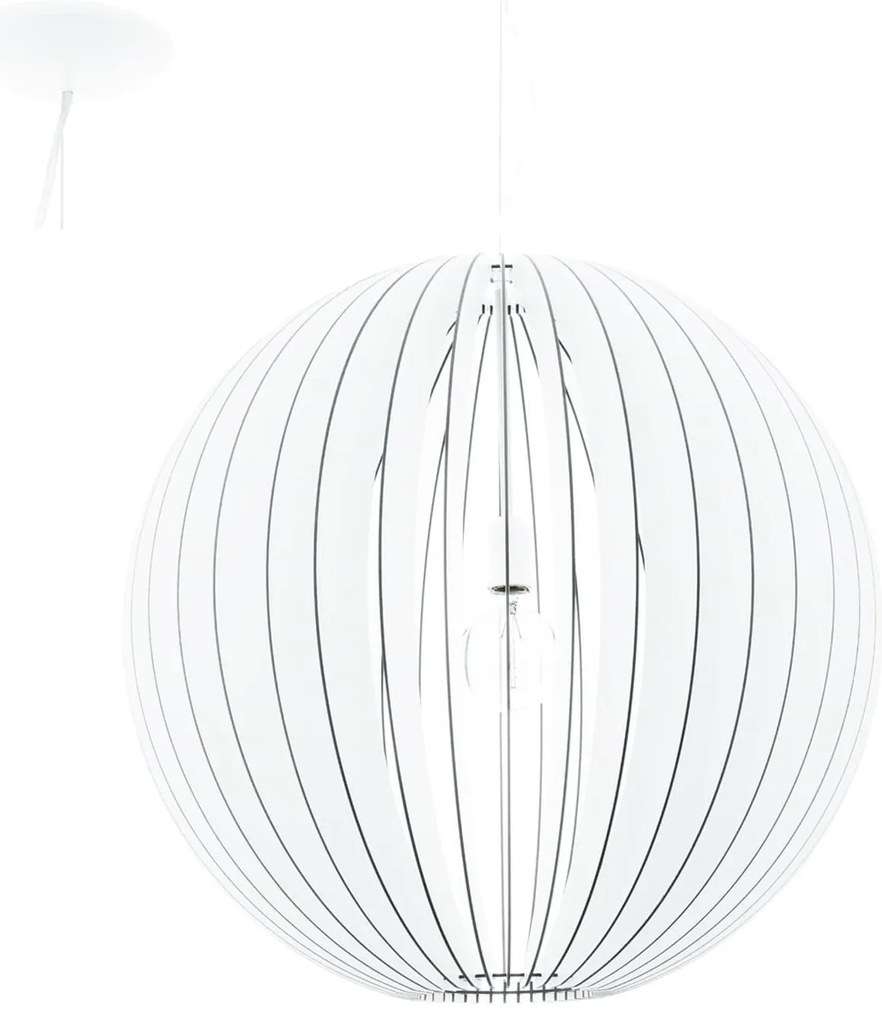 Φωτιστικό Οροφής Cossano 94441 White Eglo Μέταλλο,Ξύλο