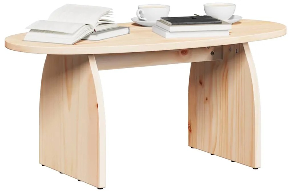 vidaXL Τραπεζάκι σαλονιού Καφέ 80 x 40 x 35 cm Στερεά ξυλεία πεύκου