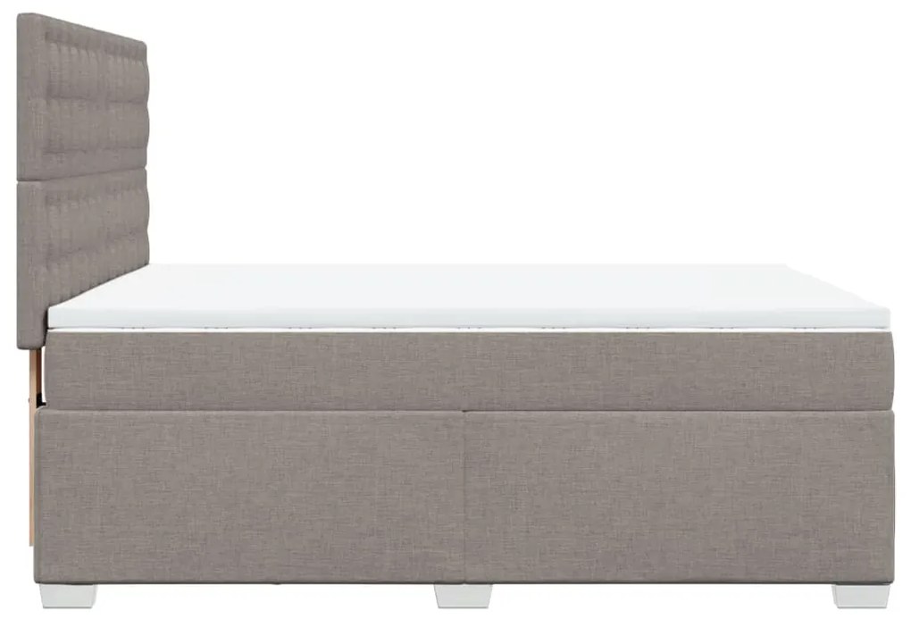 ΚΡΕΒΑΤΙ BOXSPRING ΜΕ ΣΤΡΩΜΑ TAUPE 160X200 ΕΚ. ΥΦΑΣΜΑΤΙΝΟ 3292857