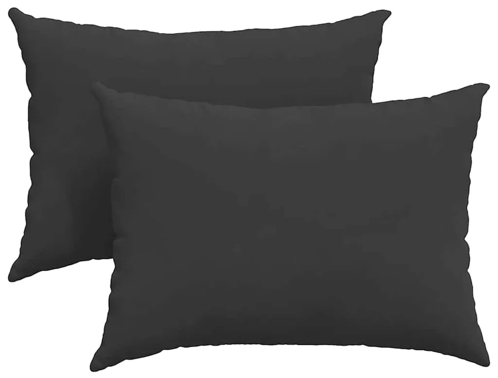 vidaXL Μαξιλάρι Καναπέ 2 pcs Μαύρο 70 x 50 cm ύφασμα