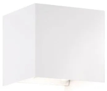 Απλίκα Φωτιστικό Τοίχου Wall LED 2x3W IP44 10x10 Fischer Honsel-30258-Λευκό 30258