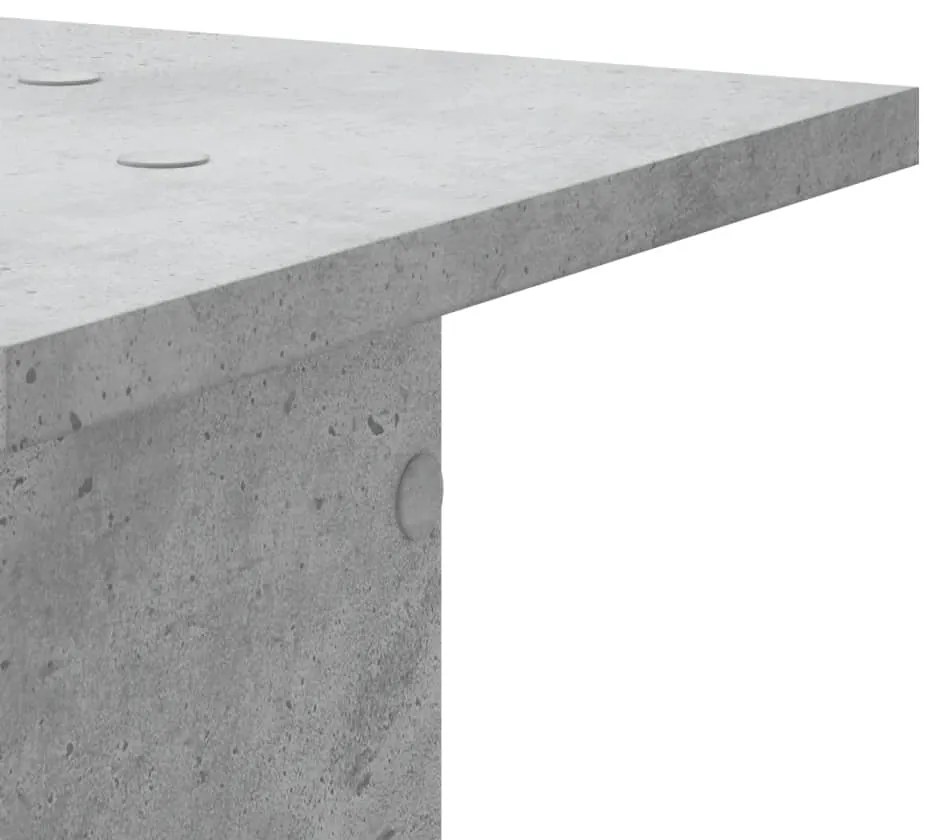 vidaXL Βάσεις Ηχείων 2 Τεμ. Γκρι Σκυρ. 30x30x80 εκ. Επεξ. Ξύλο