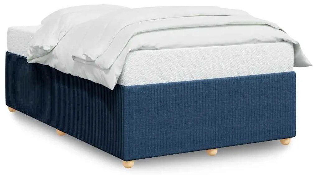 vidaXL Πλαίσιο κρεβατιού χωρίς στρώμα μπλε 120x200cm ύφασμα