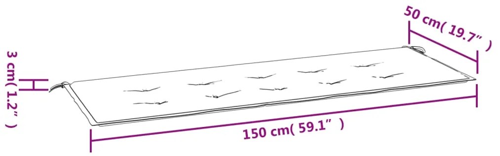 ΜΑΞΙΛΑΡΙ ΓΙΑ ΠΑΓΚΑΚΙ ΚΗΠΟΥ ΜΠΛΕ 150 X 50 X 3 ΕΚ. 43203