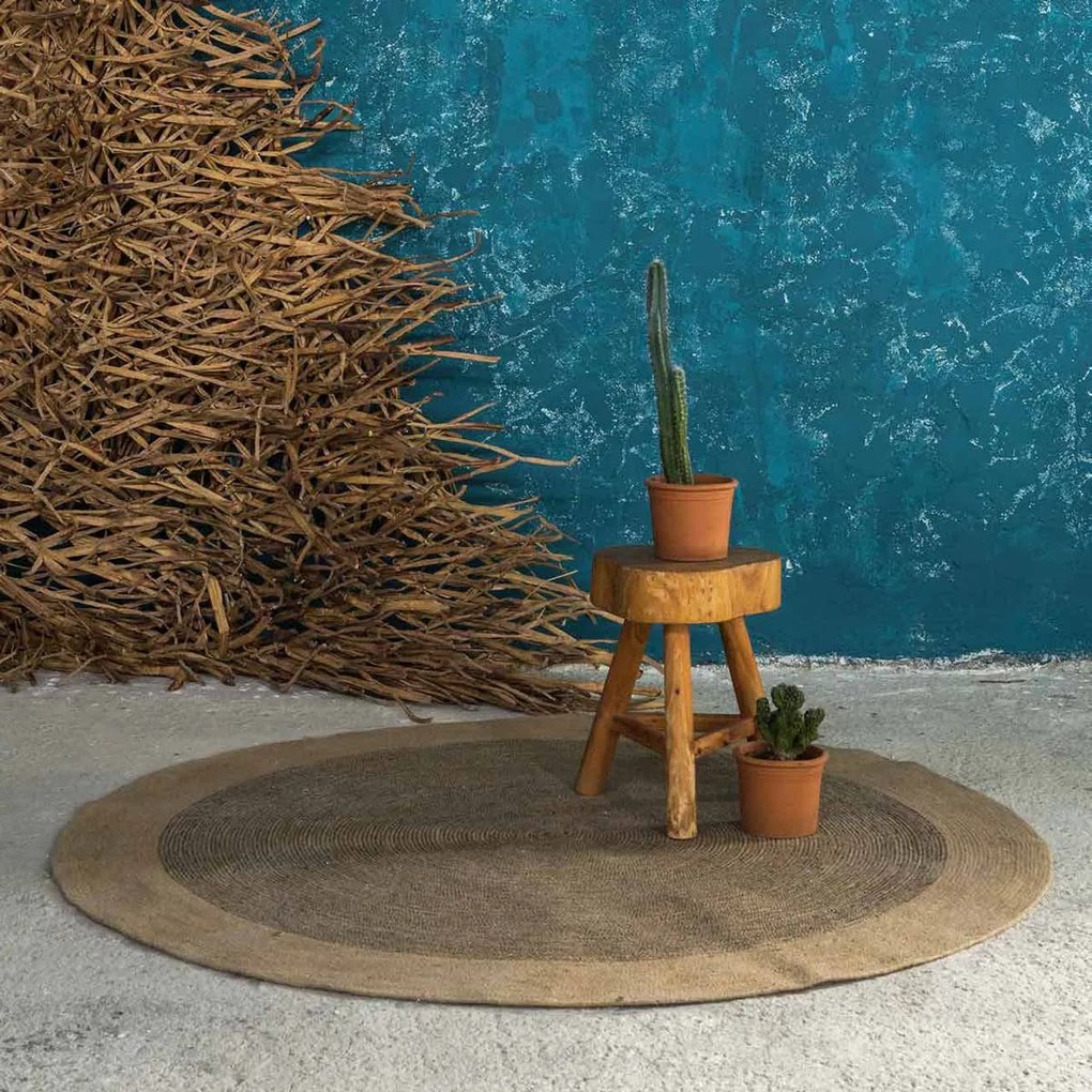 Στρογγυλό Πατάκι (Φ90) Nima Carpets Bergren Beige