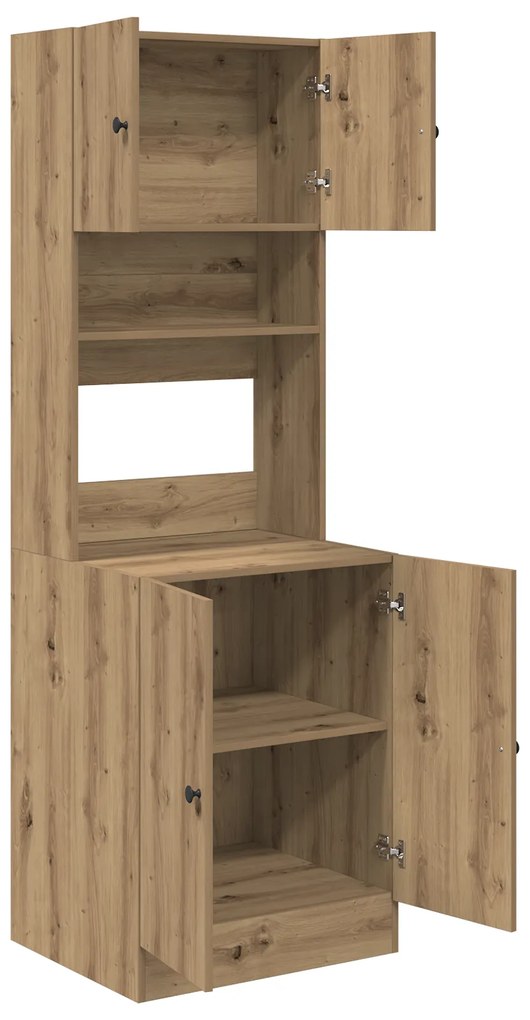 vidaXL Ντουλάπι Κουζίνας  από Ξύλο Δρυός 60x50x180 εκ. Κατασκευασμένο από Ξύλο.