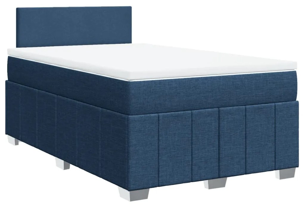 ΚΡΕΒΑΤΙ BOXSPRING ΜΕ ΣΤΡΩΜΑ ΜΠΛΕ 120X190 ΕΚ. ΥΦΑΣΜΑΤΙΝΟ 3287006