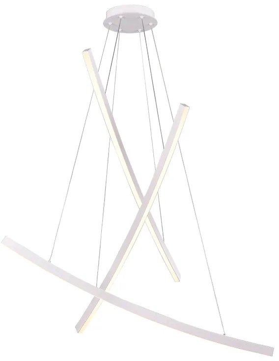 Φωτιστικό Κρεμαστο Aca YL1723LEDPWH NAAVA Λευκό (White) 3000K