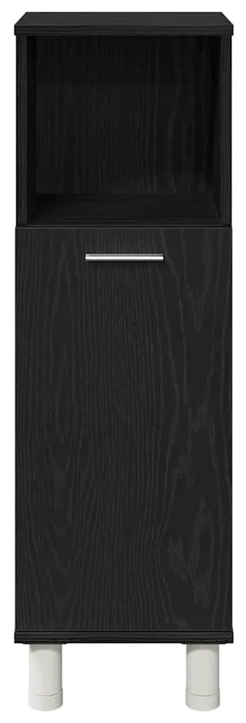 vidaXL Ντουλάπα Μπάνιου Μαύρη Οξυά 30 x 30 x 95 cm Επεξεργασμένο ξύλο