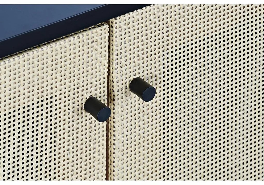 Τηλεόραση DKD Home Decor Μαύρο Έλατο ρατάν (160 x 65 x 38 cm)