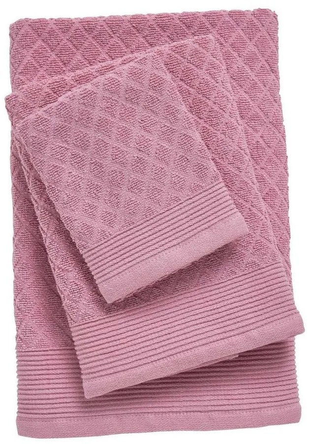 Πετσέτες Best 0689 (Σετ 3τμχ) Pink Das Home Σετ Πετσέτες 100% Cotton