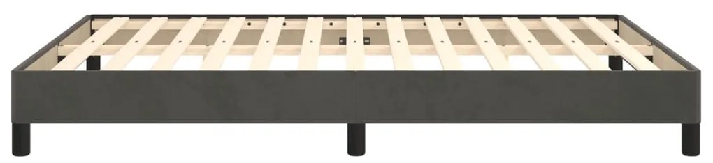 vidaXL Σκελετός Κρεβατιού Χωρίς Στρώμα Γκρι 140x200 εκ. Βελούδινο
