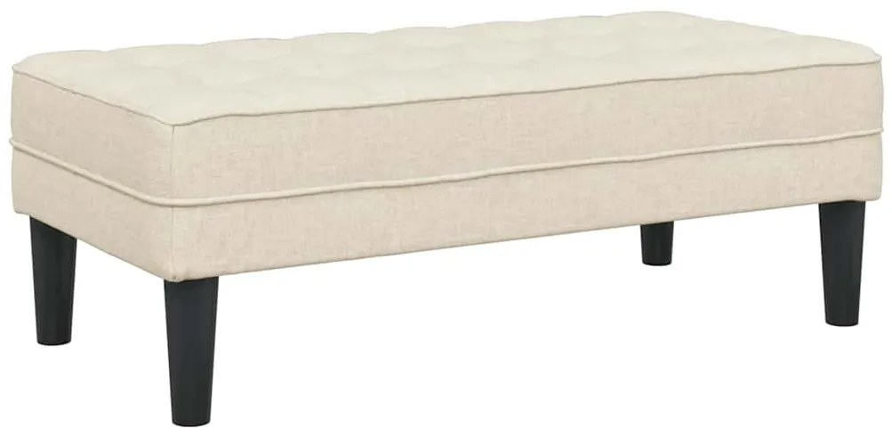 vidaXL παγκάκι Λινό 113 x 57 x 39 εκ. ύφασμα
