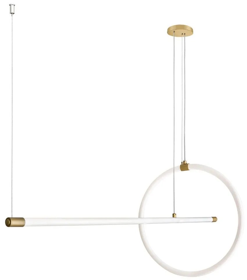 Φωτιστικό Οροφής - Ράγα 01383-06 35W LED 3000K 2800Lm Gold Luma