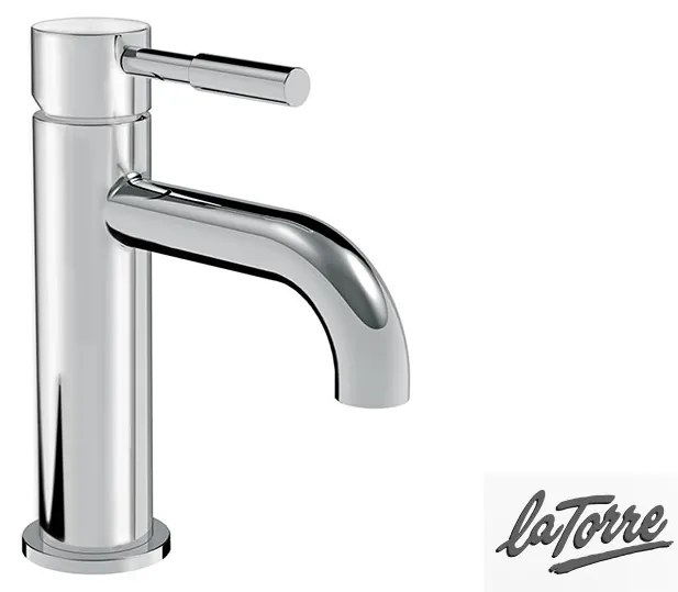 Μπαταρία Νιπτήρα με Αυτόματη Βαλβίδα, Τech La Torre Chrome 12007-100