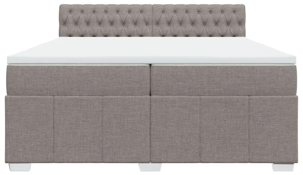 ΚΡΕΒΑΤΙ BOXSPRING ΜΕ ΣΤΡΩΜΑ TAUPE 200X200 ΕΚ. ΥΦΑΣΜΑΤΙΝΟ 3289486