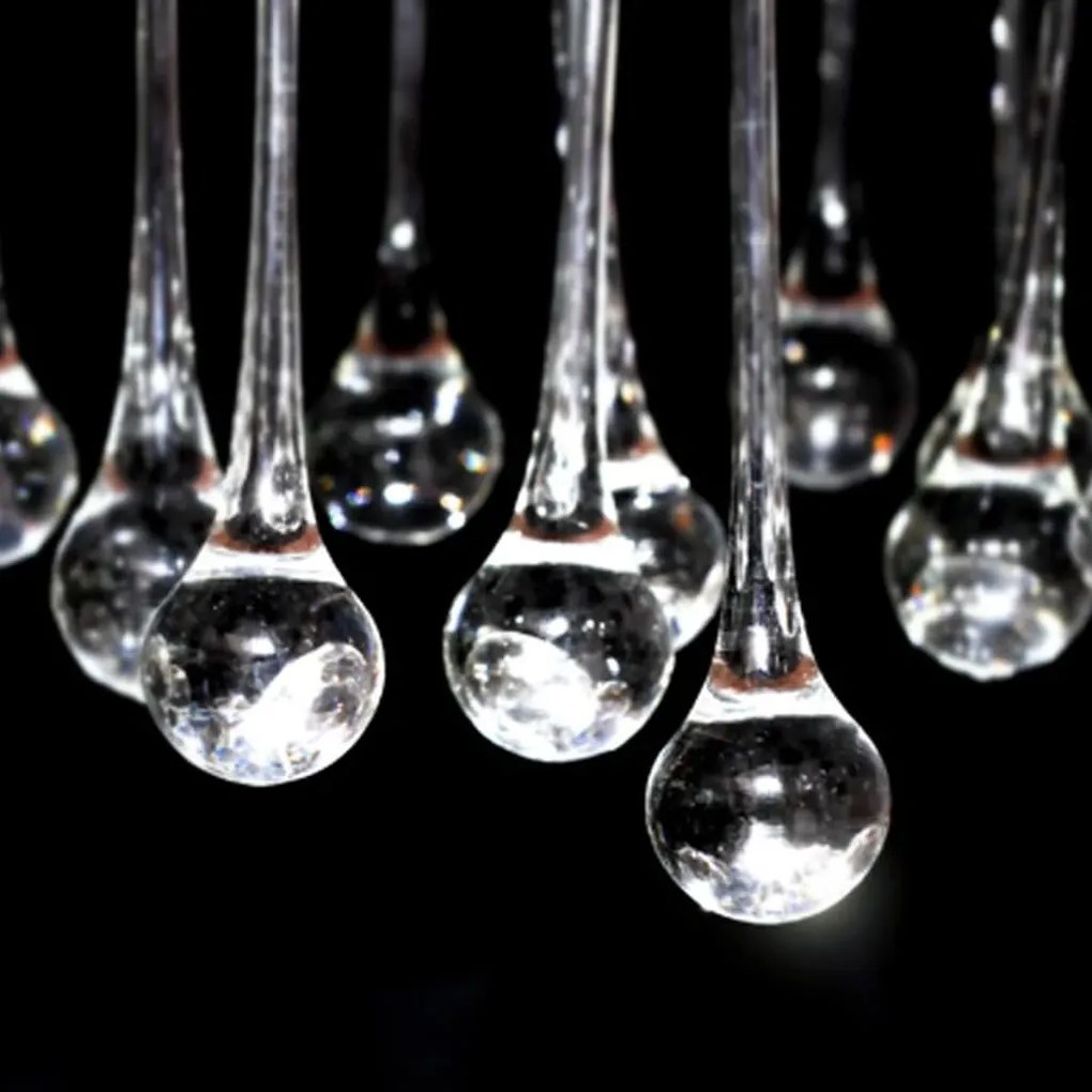 vidaXL Πολυέλαιος με 85 Κρύσταλλα Λευκός