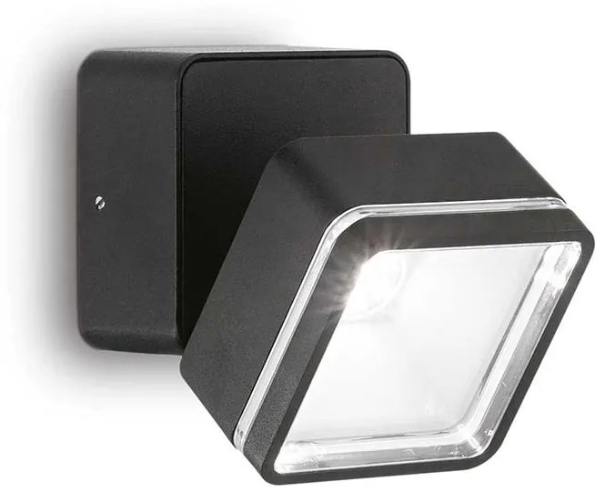 Φωτιστικό Σποτ Εξωτερικού Χώρου Ideal Lux Omega Square 285535 Μαύρο (4000K)