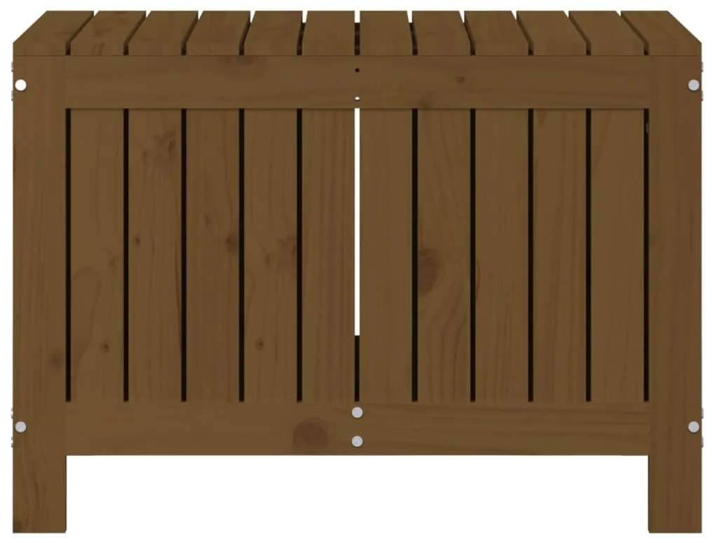 vidaXL Κουτί Αποθήκευσης Καφέ Μελί 76x42,5x54 εκ. Μασίφ Ξύλο Πεύκου