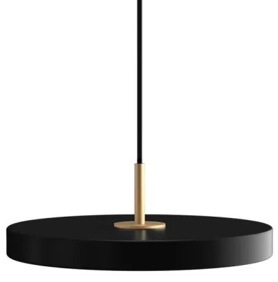 Κρεμαστό Φωτιστικό Ράγας/Οροφής LED 18W 3CCT Φ31cm Ορειχάλκινο Φινίρισμα Asteria Plus Umage-2293-Μαύρο 2293