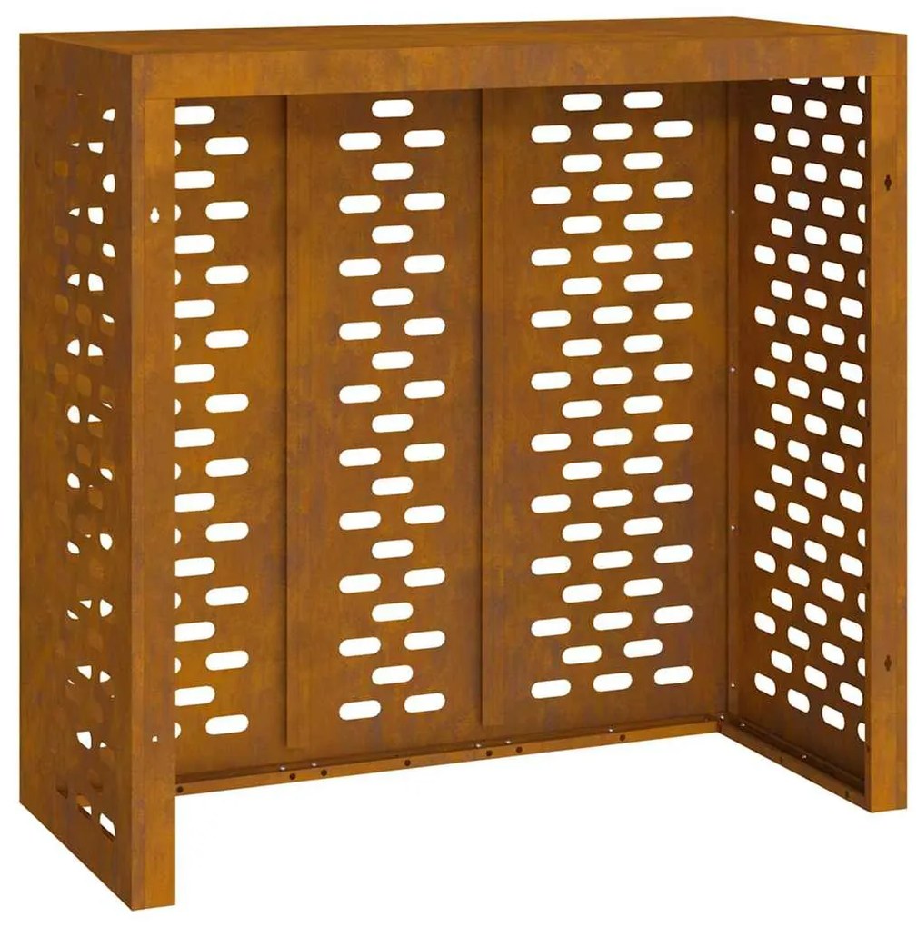 vidaXL Κάλυμμα κλιματιστικού Σκ rusty 110 x 50 x 105 εκ