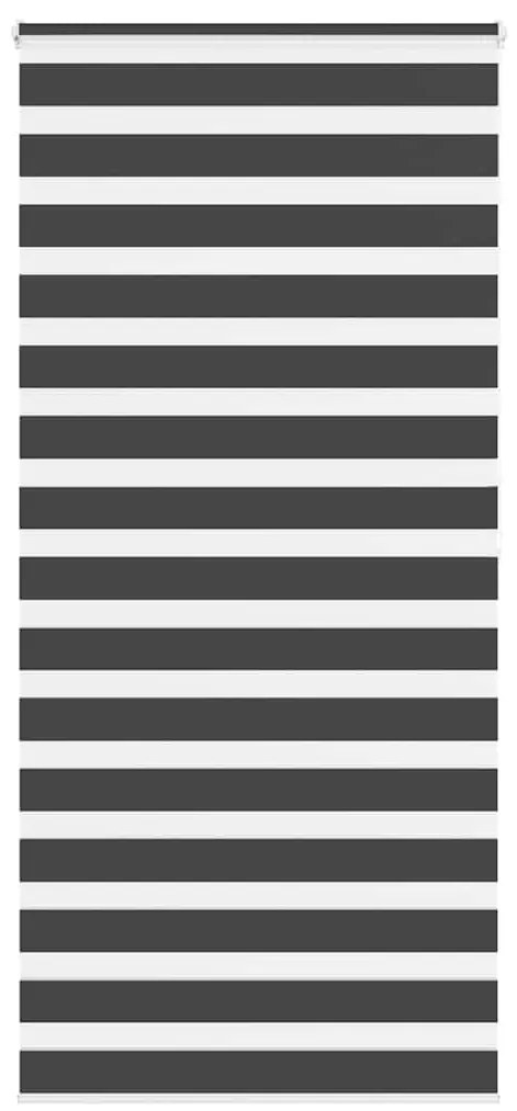 vidaXL Ζέβρα τυφλή Μαύρο Πλάτος υφάσματος 90,9 εκ. Πολυεστέρας