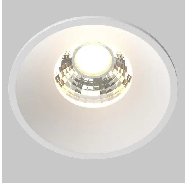 Χωνευτό Σποτ Φωτιστικό Οροφής LED 7W Λευκό Round DL058-7W3K-W Maytoni DL058-7W3K-W