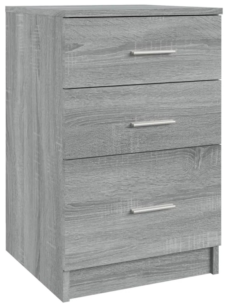 vidaXL Κομοδίνο Γκρι Sonoma 40 x 40 x 63 εκ. από Επεξεργασμένο Ξύλο