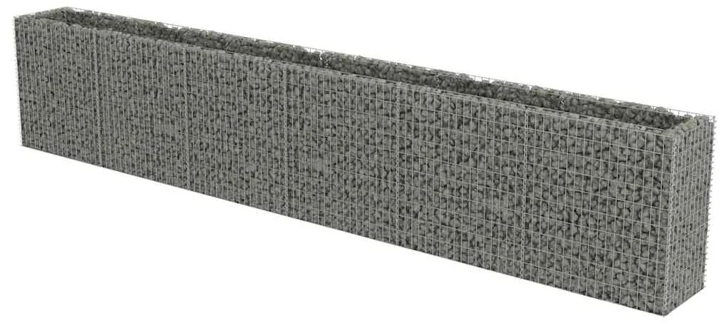 vidaXL Συρματοκιβώτιο-Γλάστρα Υπερυψωμένη 540x50x100 εκ. Γαλβ. Χάλυβας