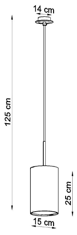 Sollux Κρεμαστό φωτιστικό Otto 1,λευκό,1xE27/60w