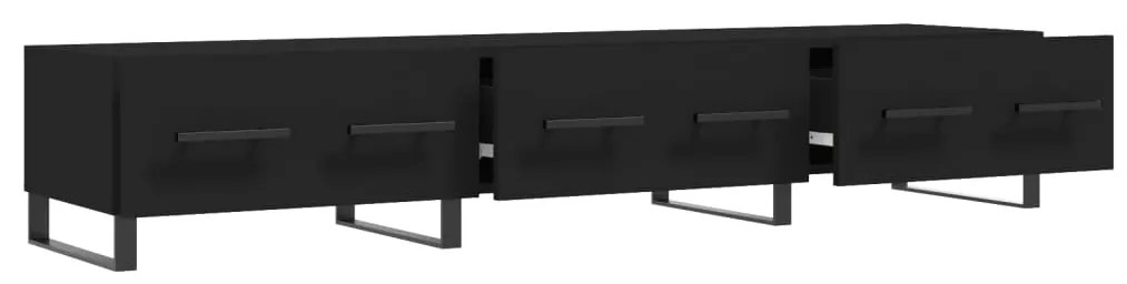 vidaXL Έπιπλο Τηλεόρασης Μαύρο 150x36x30 εκ. από Επεξεργασμένο Ξύλο