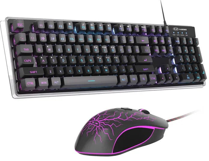 Wired keyboard + mouse set MageGee K1 (black)