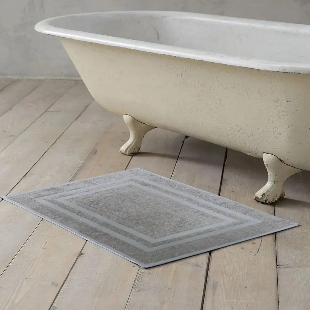 Ταπέτο Μπάνιου Κορνίζα Ker 102-043 Beige Designdrops 50X70 100% Βαμβάκι