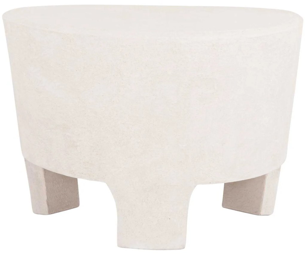ΤΡΑΠΕΖΙ ΣΑΛΟΝΙΟΥ ΣΕΙΡΑ SANTORINI HM18053 MDF ΣΕ ΥΠΟΛΕΥΚΟ ΧΡΩΜΑ 54x61x40,5Υεκ.