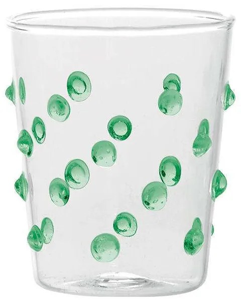 Ποτήρι Party Junior PY00313 95ml Green-Clear Zafferano Γυαλί