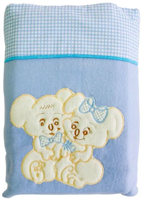 Isadore Lorraine Κουβέρτα Fleece με Κέντημα Bebe 110×160 - Blue Bears