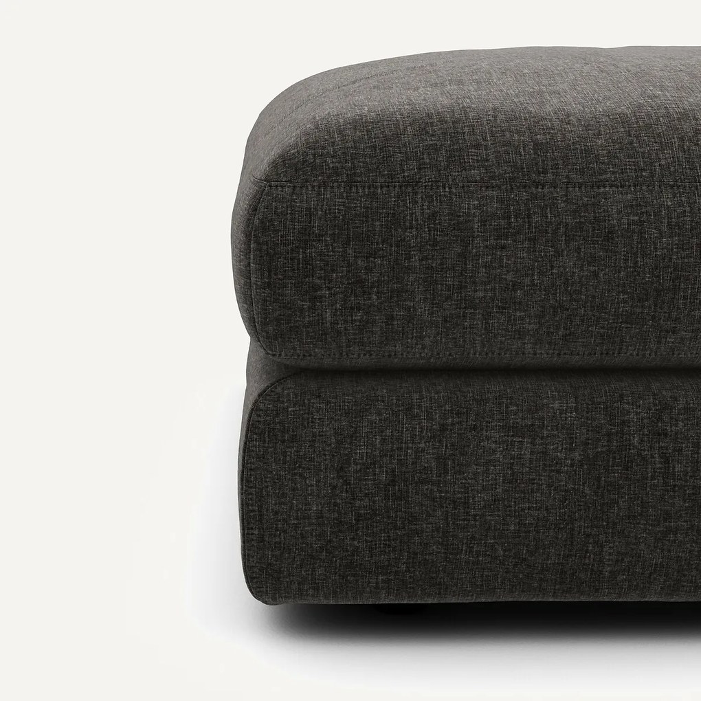 Σκαμπό ποδιών από βελούδινο chenille ύφασμα, Skander