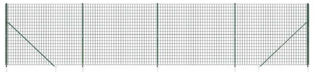 vidaXL Συρματόπλεγμα Περίφραξης Πράσινο 1,8 x 10 μ. με Καρφωτές Βάσεις