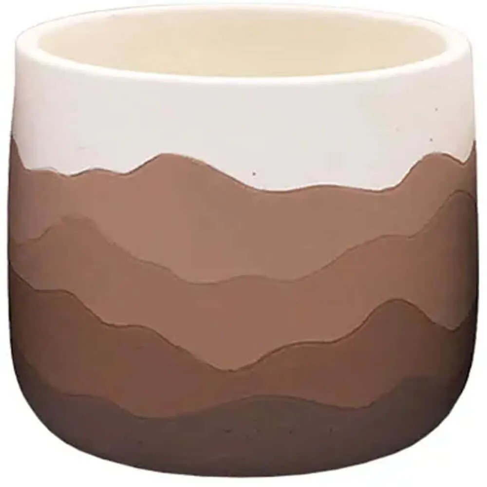Κασπώ Όμπρε Βουνά 06-20176 Φ14,3x12,2cm Brown Marhome Κεραμικό