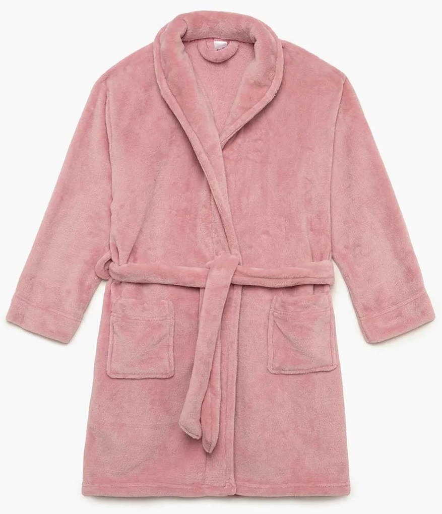 Ρόμπα Fleece Παιδική Minerva 62320-639 Ροζ Ροζ No6