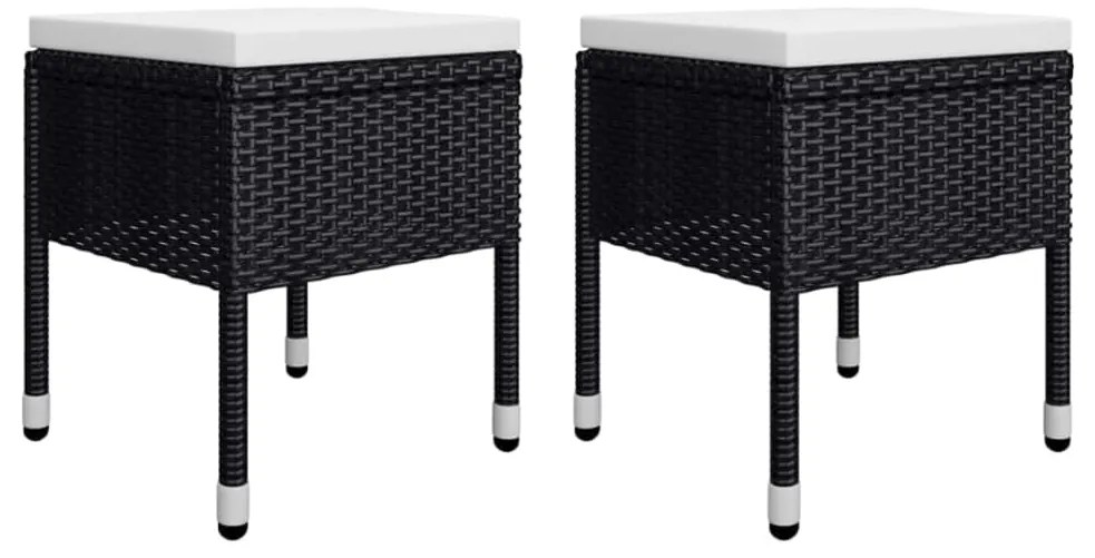 vidaXL Σετ Τραπεζαρίας Κήπου 5 Τεμαχίων Μαύρο