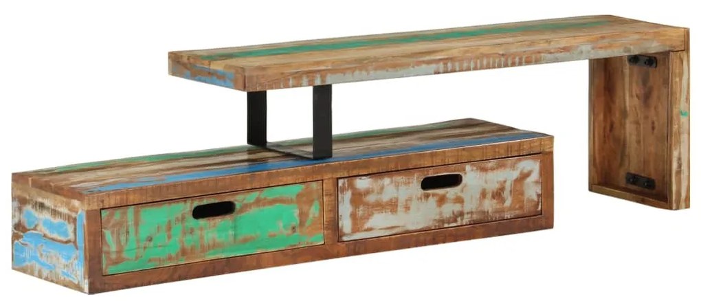 vidaXL Βάση Τηλεόρασης (118-200) x 30x40 εκ. από Μασίφ Ξύλο Ανακυκλωμένου Ξύλου