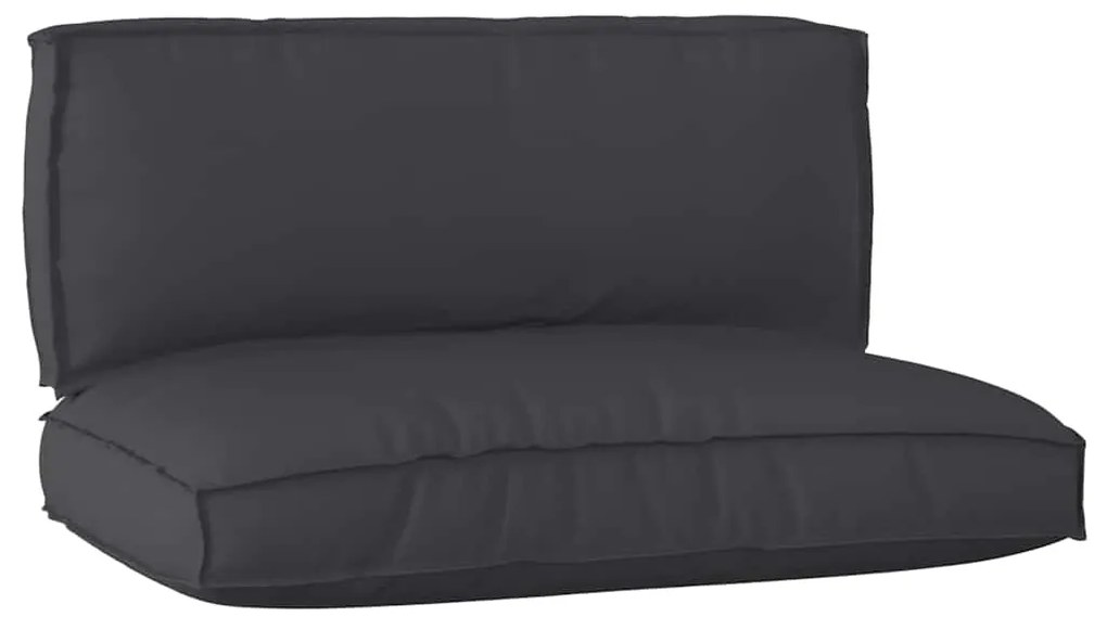 vidaXL Σετ Μαξιλαριών Πάγου 2 pcs Μαύρο 120 x 80 x 12 cm Ύφασμα Oxford
