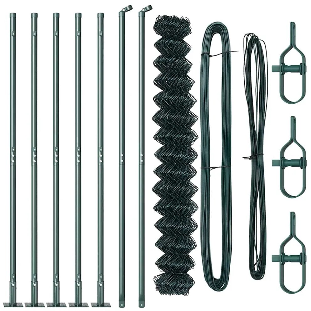 vidaXL Στύλος Περιφράξεων Πράσινο 10 x 1,6 μ (60 x 60 mm δίχτυ)