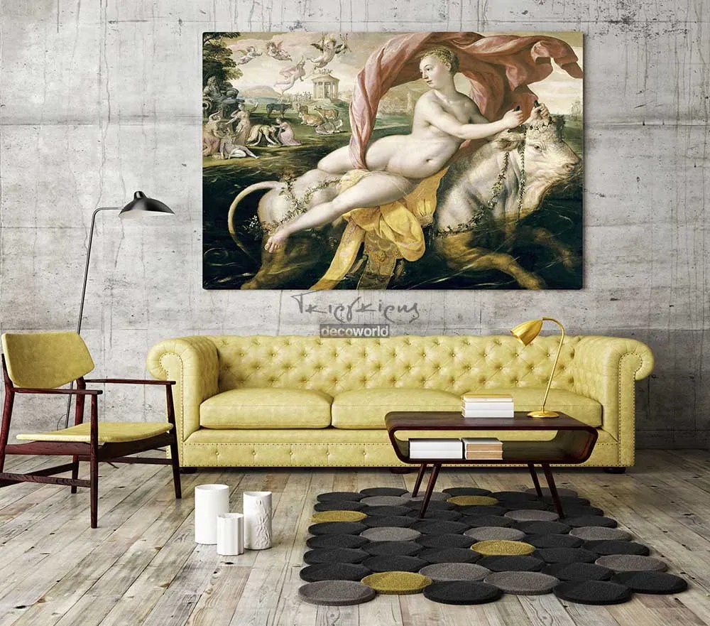 Πίνακας σε κάμβα "The Rape of Europa" KNV361 30cm x 40cm