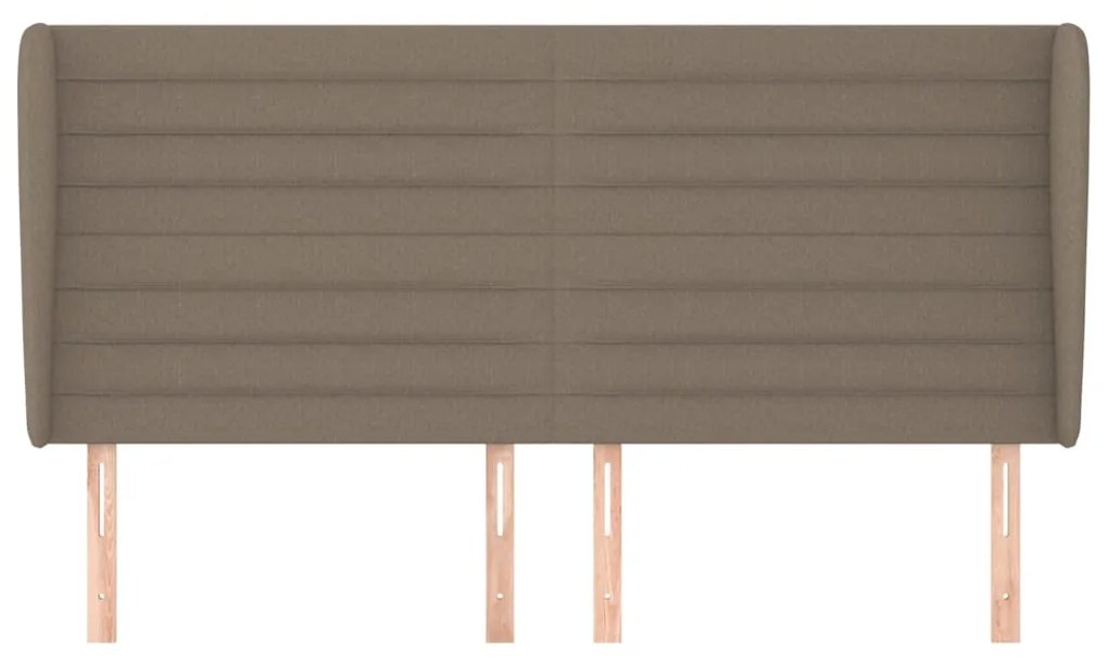 vidaXL Κεφαλάρι με Πτερύγια Taupe 163x23x118/128 εκ. Υφασμάτινο