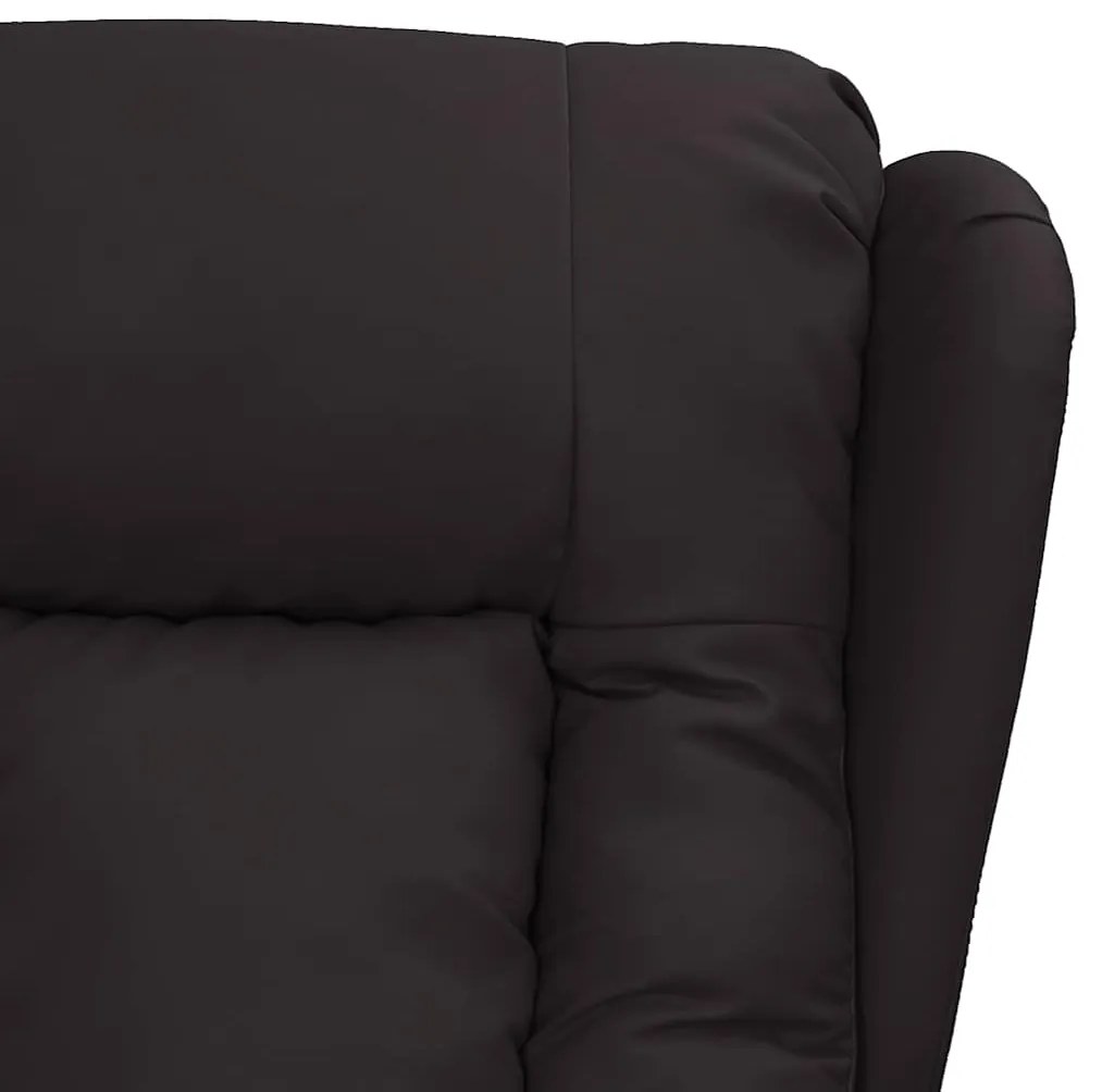 vidaXL Πολυθρόνα Μασάζ Ηλεκτρική Μαύρο από Συνθετικό Δέρμα