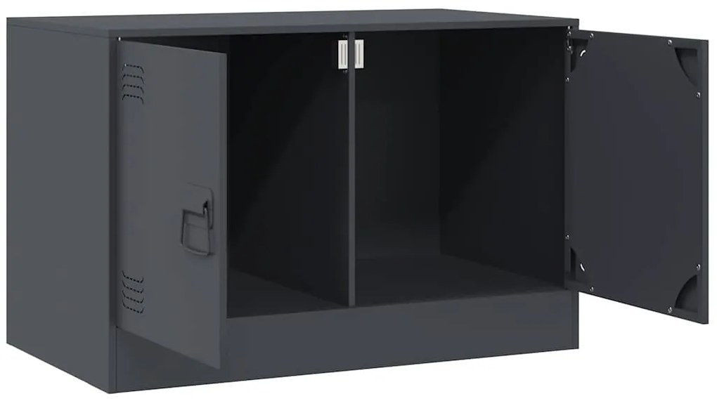 vidaXL Έπιπλο Τηλεόρασης Ανθρακί 67x39x44 εκ. από Χάλυβα