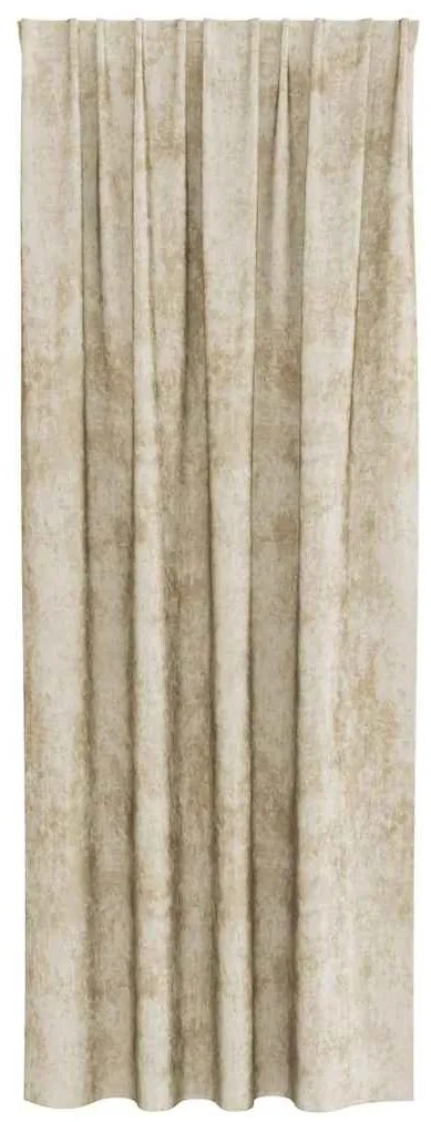 vidaXL Κουρτίνα με κουρτίνες 2 pcs Κρεμ 245 x 140 εκ. Βελούδο